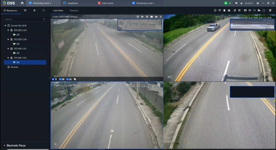 INSTALACION DE CAMARAS DE SEGURIDAD EN LA AUTOPISTA SANCHEZ.